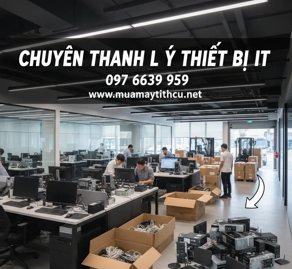 Chuyên thanh lý thiết bị IT và máy tính công ty tại Quận Tân Bình giá cao
