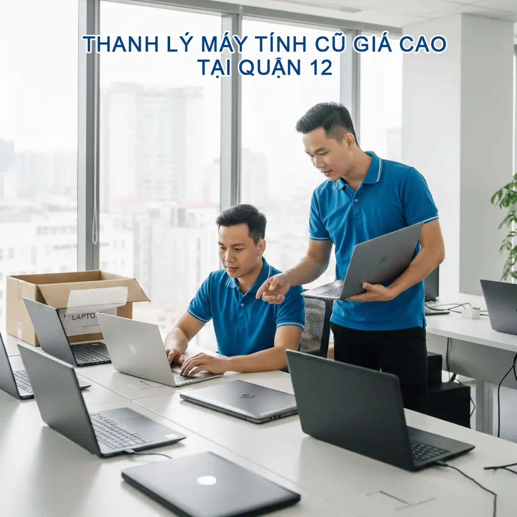 Dịch vụ thanh lý máy tính cũ giá cao tại Quận 12 – Thu mua tận nhà, báo giá ngay