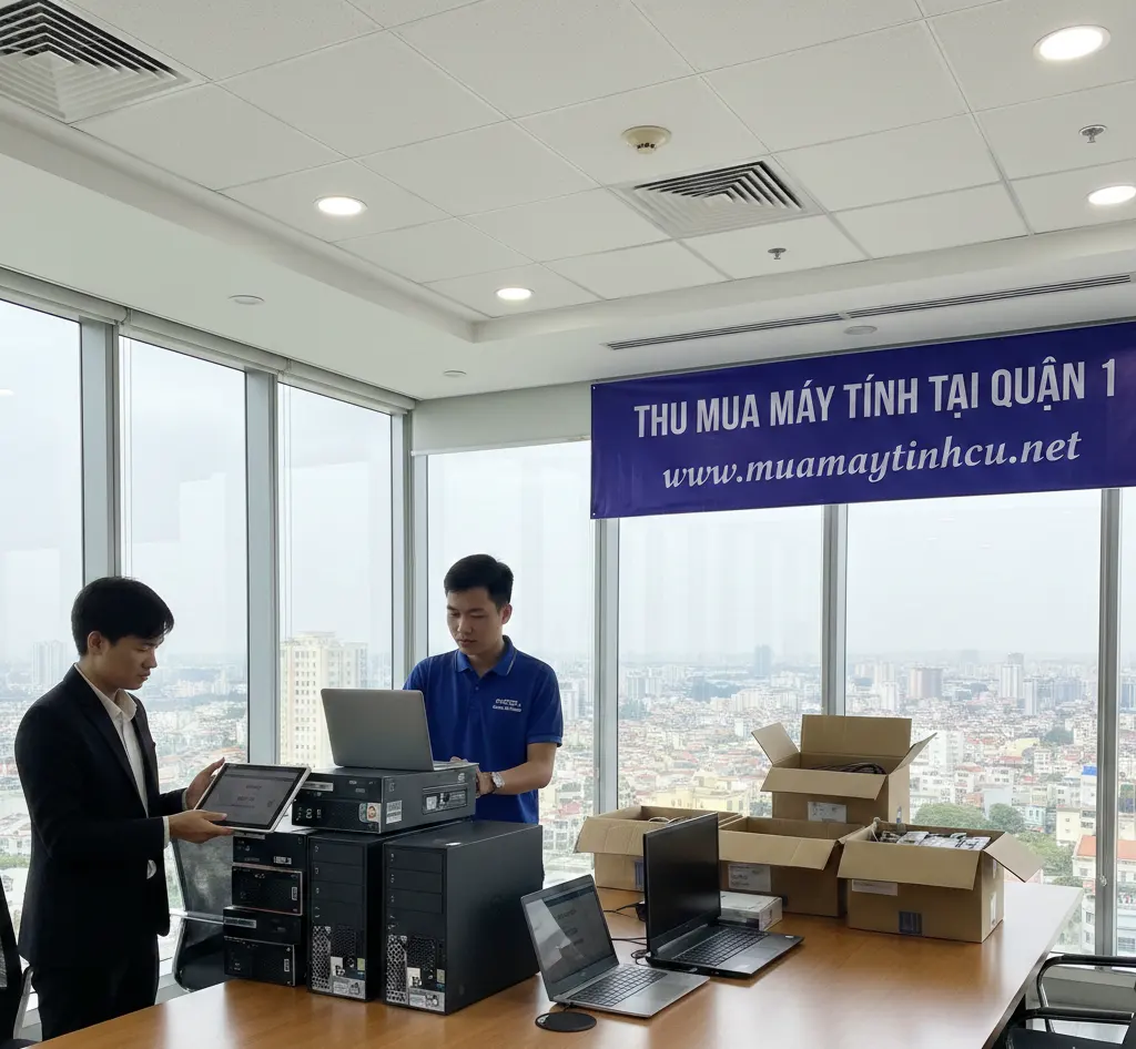Thu mua máy tính văn phòng cũ tại Quận 1 giá cao – Đầy đủ thủ tục thanh lý