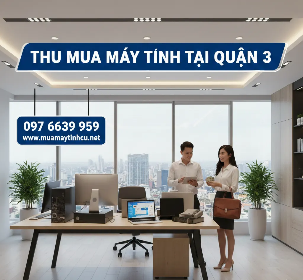 Thu mua máy tính văn phòng cũ tại Quận 3 – Nhanh chóng, giá tốt nhất