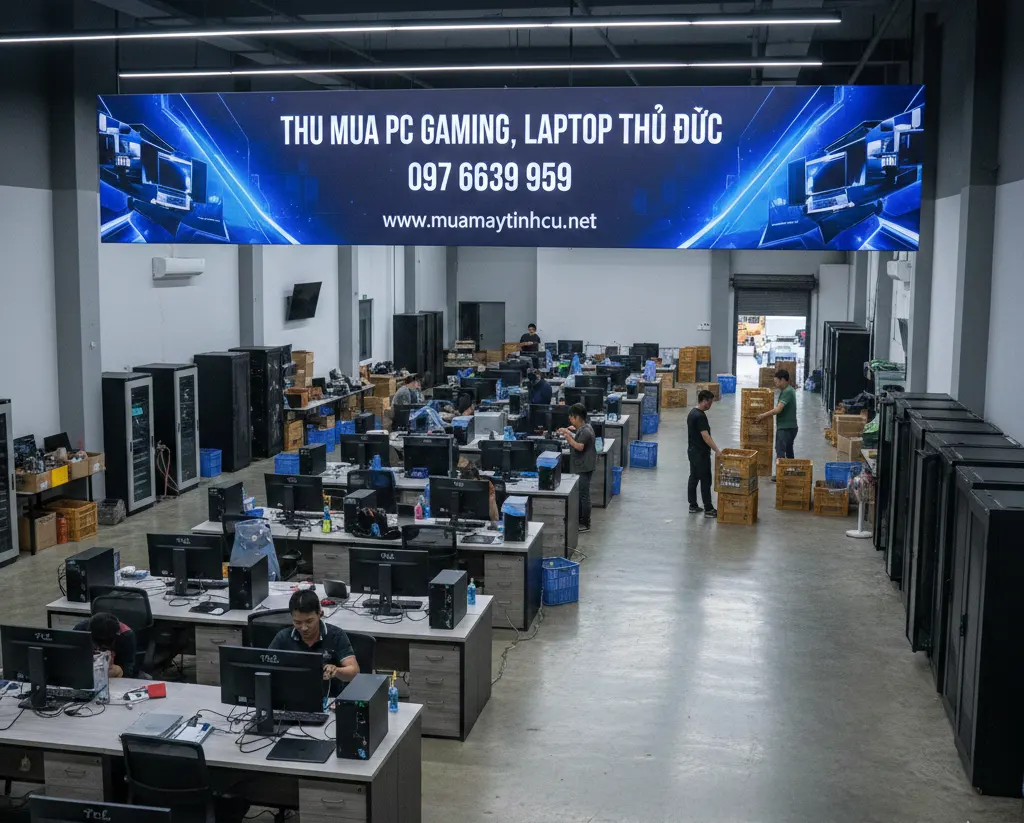 Thu mua PC Gaming, Laptop cũ giá cao tại TP. Thủ Đức (Quận 9, Thủ Đức, Quận 2 cũ)